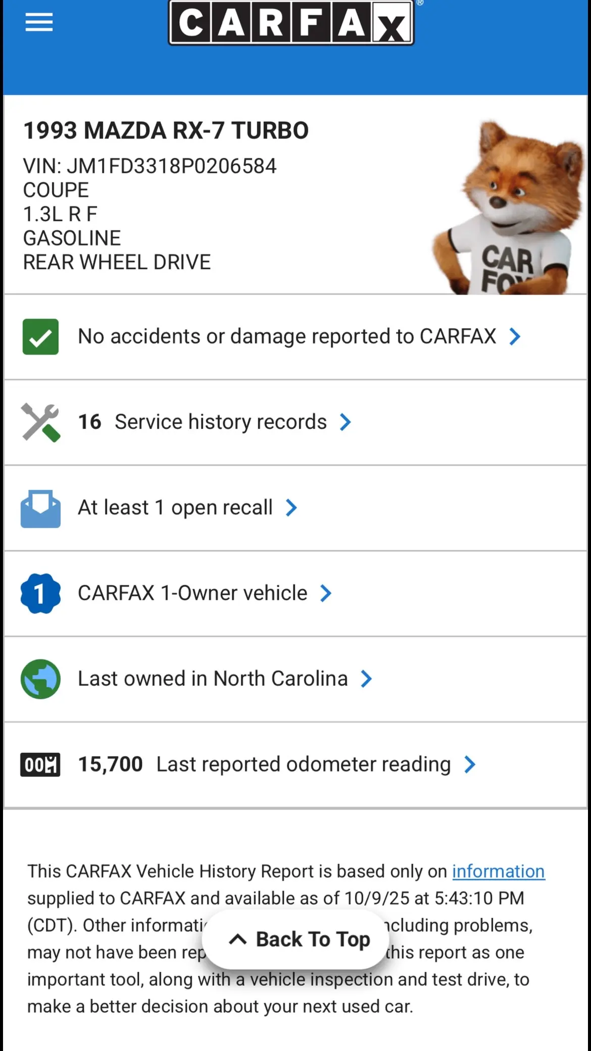 1993 Mazda RX-7 Touring — 16k Miles — photo 8