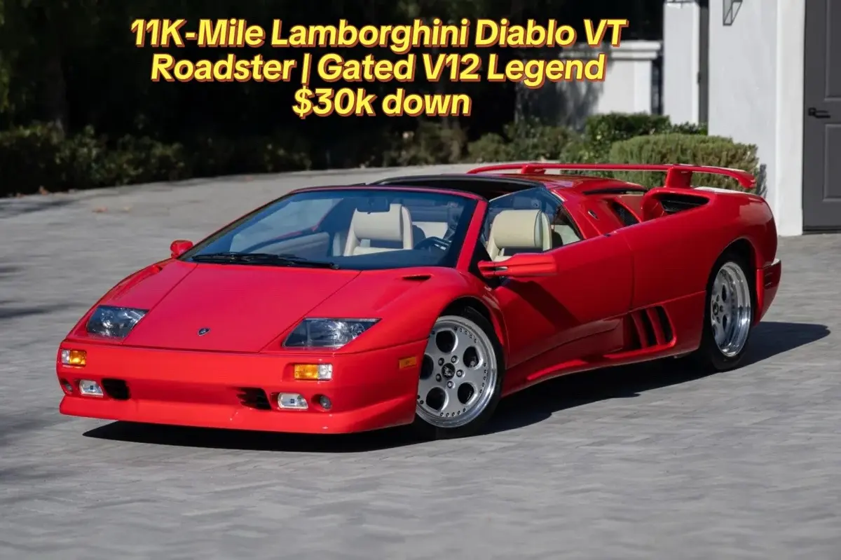1999 Lamborghini Diablo VT Roadster — 11k Miles