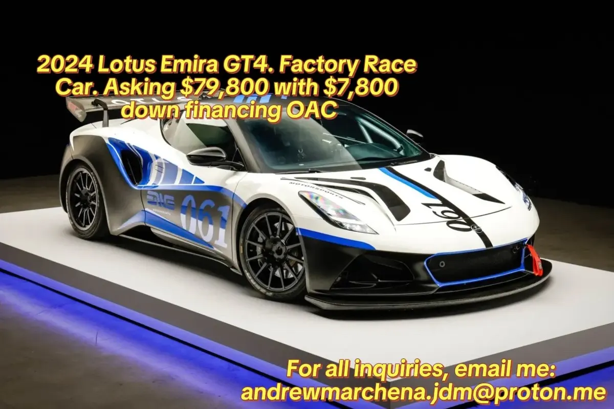 2024 Lotus Emira GT4 Race Car