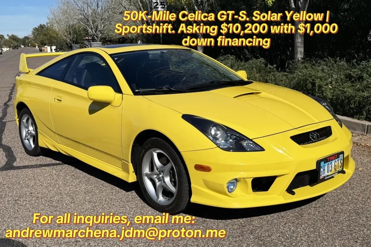 2003 Toyota Celica GT-S — Solar Yellow