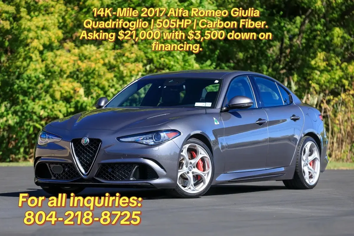 2017 Alfa Romeo Giulia Quadrifoglio — 14k Miles