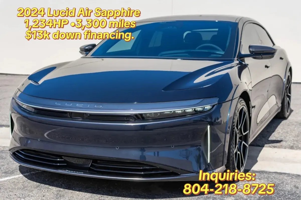 2024 Lucid Air Sapphire — 1,234 HP
