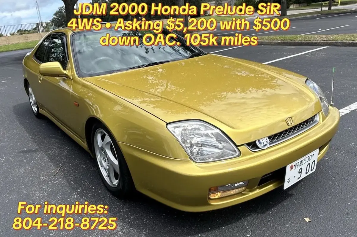 2000 Honda Prelude SiR — Sparkle Yellow JDM