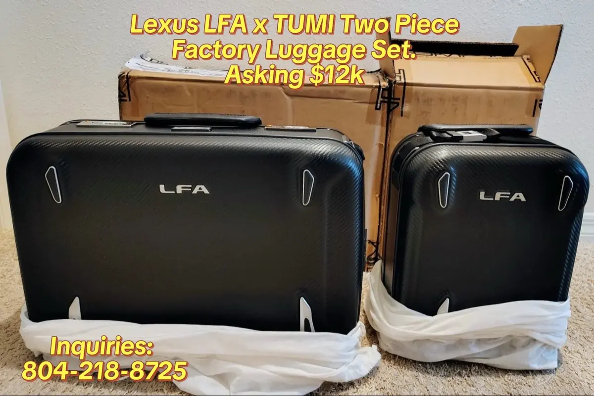 Lexus LFA x TUMI Factory Luggage Set