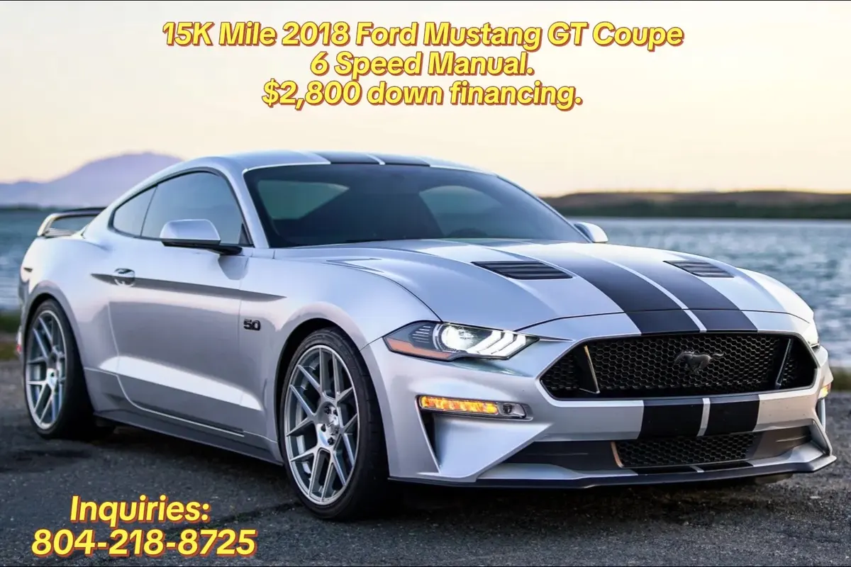 2018 Ford Mustang GT 6-Speed — 15k Miles