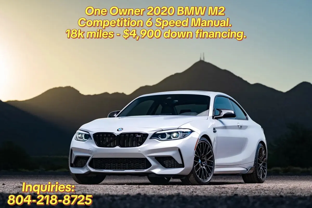 2020 BMW M2 Competition 6-Speed — One Owner