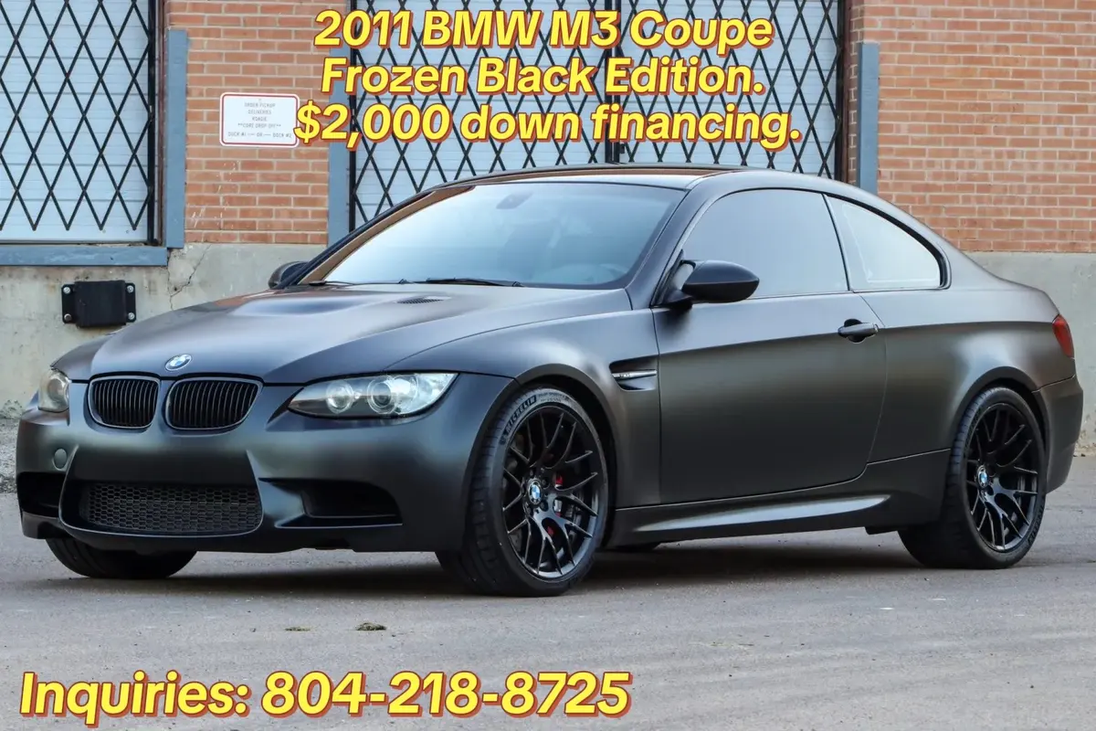 2011 BMW M3 Coupe Frozen Black