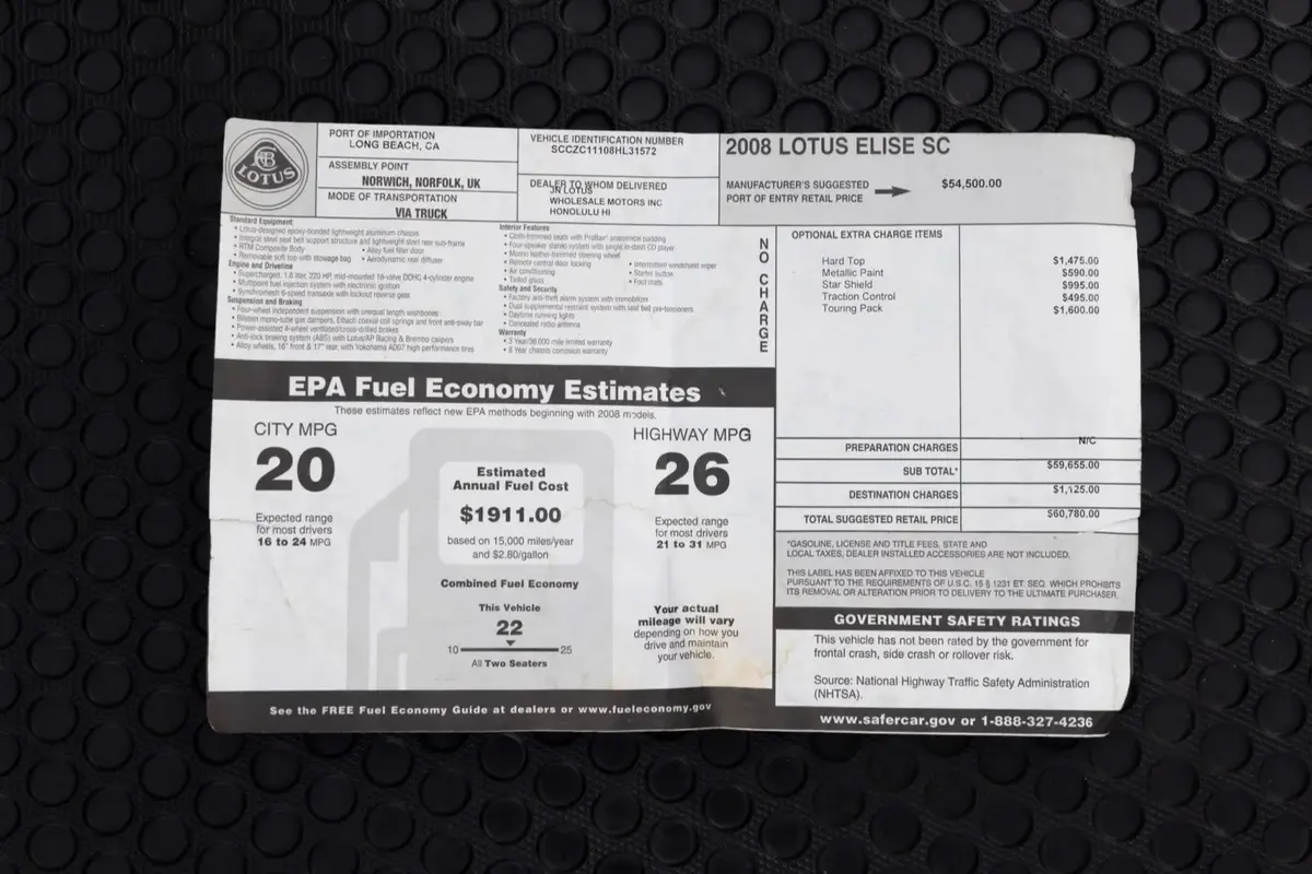 2008 Lotus Elise SC — photo 8